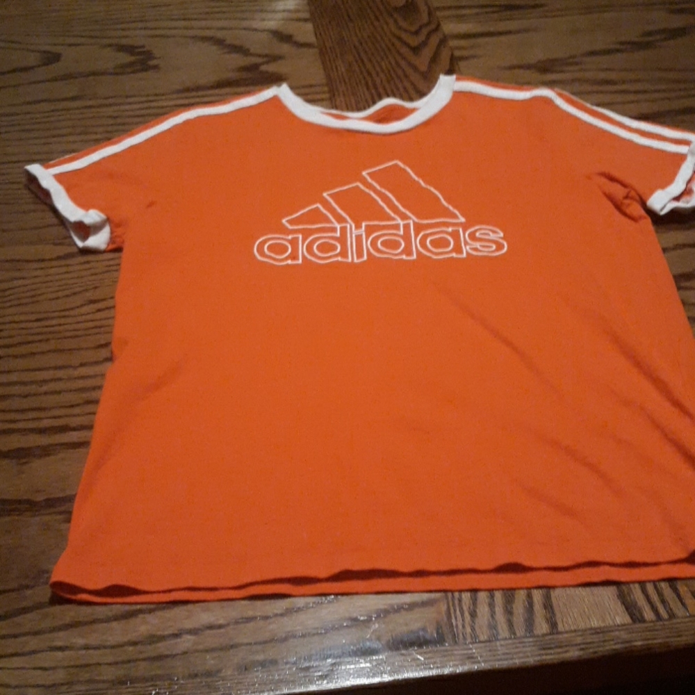 Boys orange Adidas tshirt